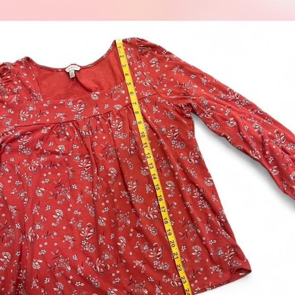Lucky Brand Red Floral Blouse - Picture 5 of 5